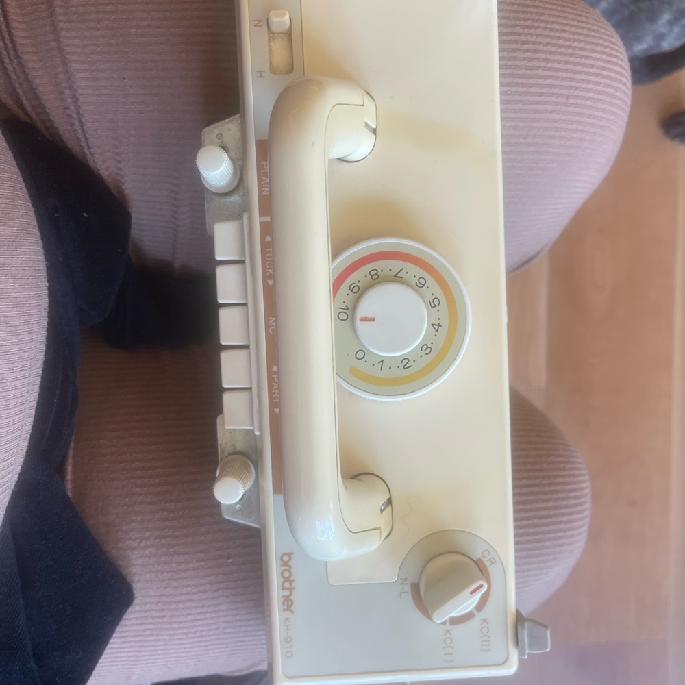 Brother Cream Sewing Machine Control Panel